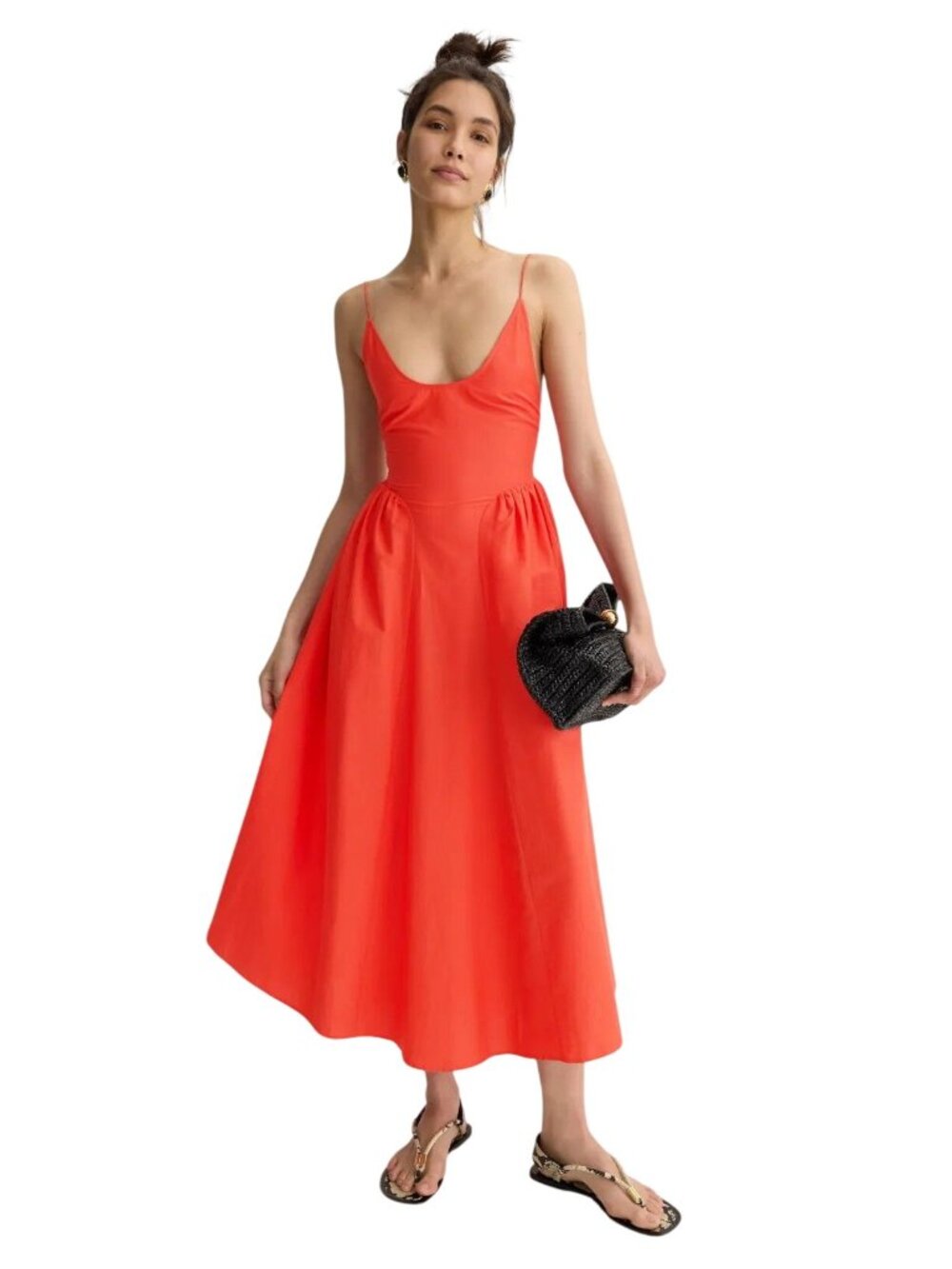 Silk Laundry Dive Snapper Dress Large Womens Long Maxi Backless Gown